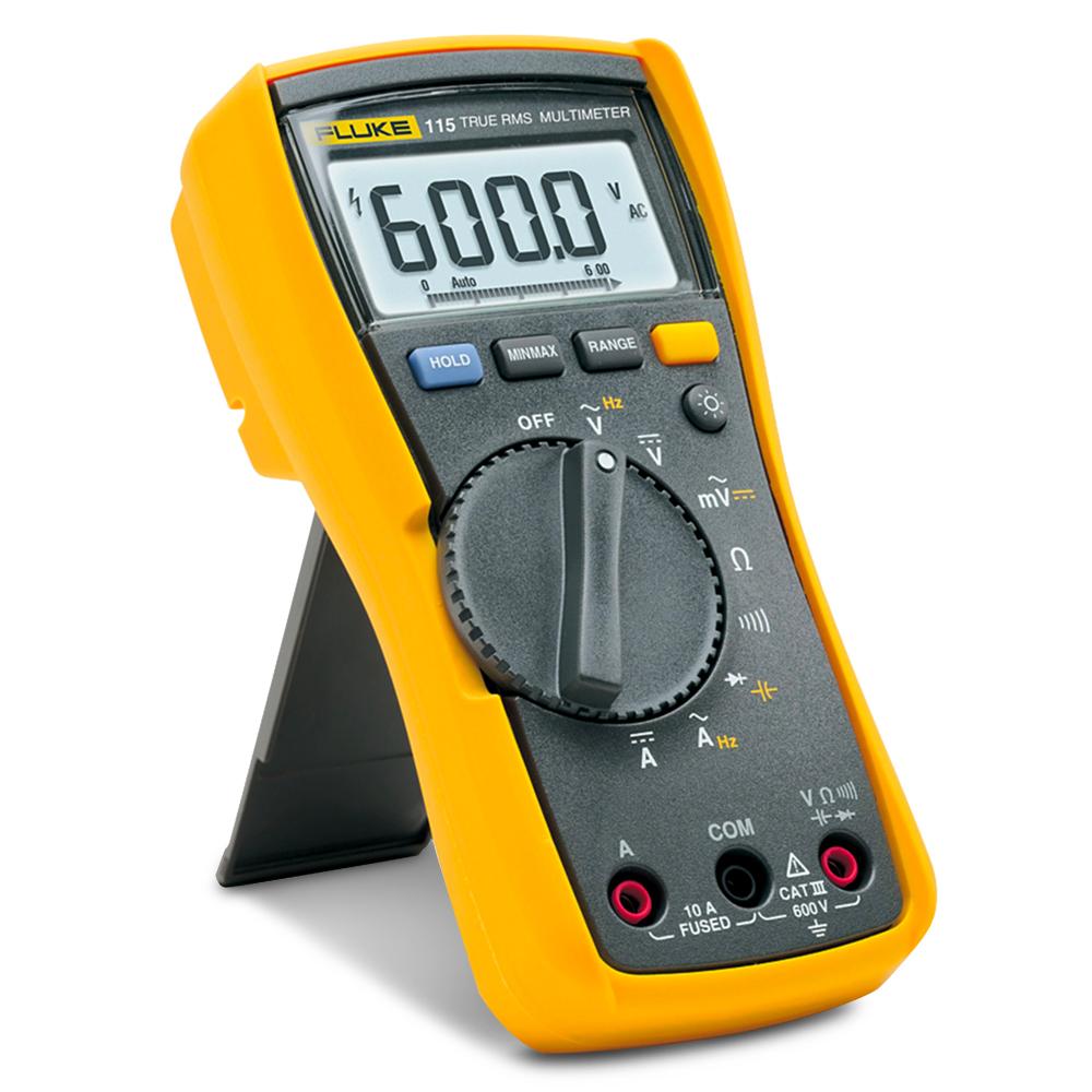 Electrical Testers Fluke 115 Compact True-RMS Digital Multimeter ...