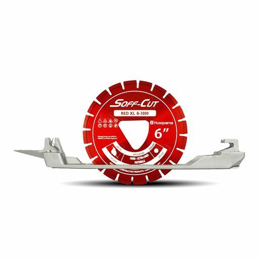 Husqvarna 542777007 (XL6-3000) 150mm (6") Red XL6-3000 Soff Cut Diamond Blade with Skid Plate – image 2