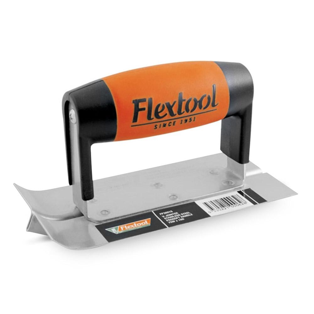 Flextool FT43001S-UNIT 152mm x 75mm Steel Vee Jointer Trowel ProSoft Handle – image 1
