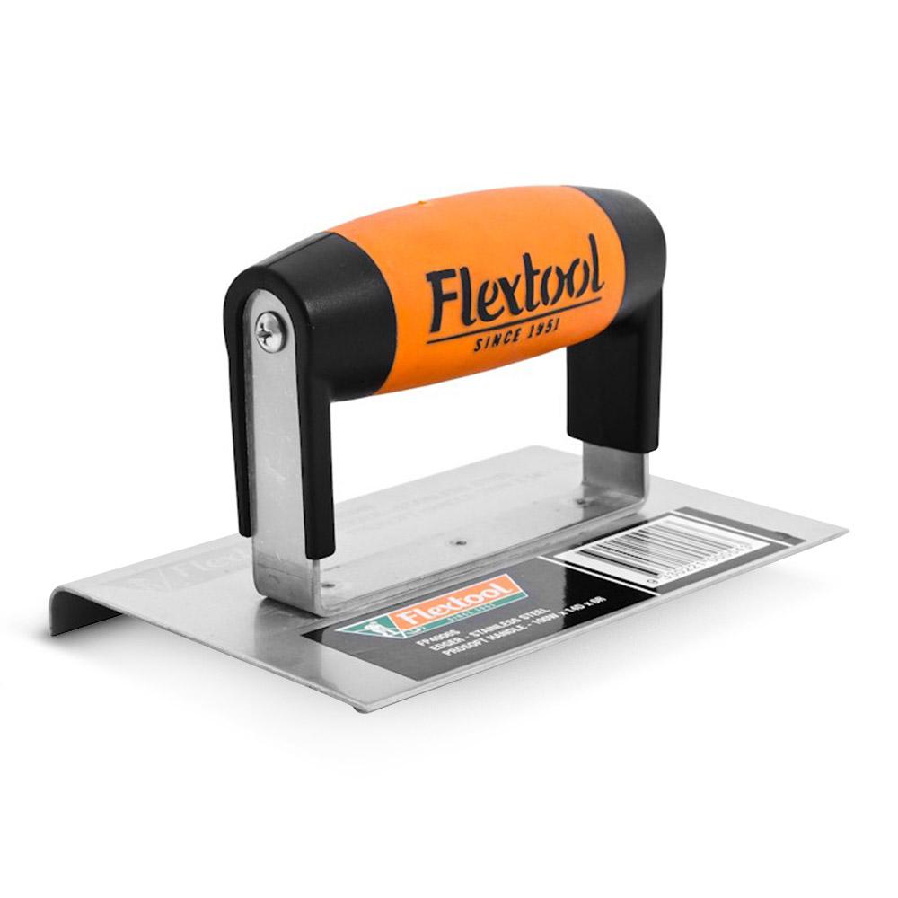 Flextool FT44002S-UNIT 140mm x 75mm Bull Nose Concrete Edger 6mm Radius – image 1