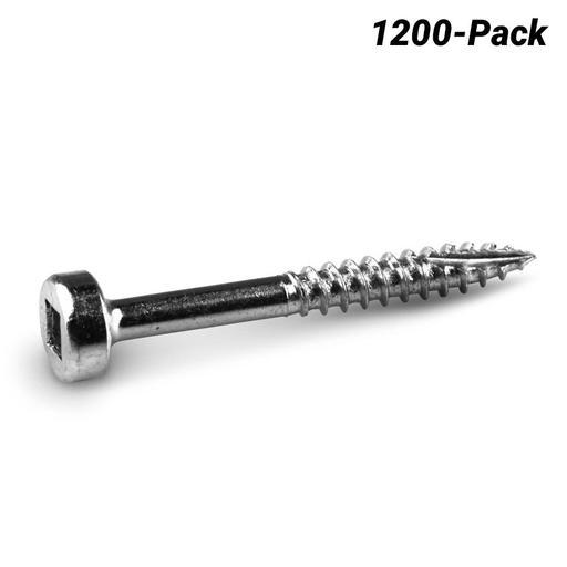 Kreg KR-SPSF125-1200 1200-Pack 32mm (1-1/4") Fine Thread Zinc Coated Pocket Screws