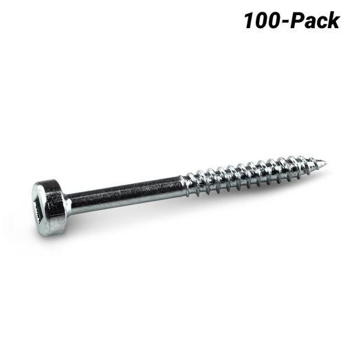 Kreg KR-SPSF150-100 100-Pack 38mm (1-1/2") Fine Thread Zinc Coated Pocket Screws
