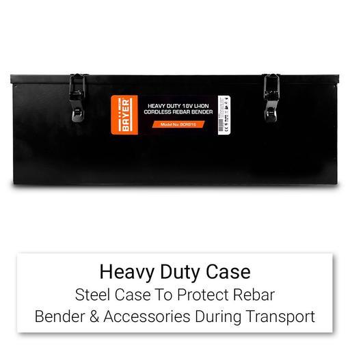 Bayer BCRB16 18V 5.0AH Li-ion Cordless Heavy Duty 4-16mm Rebar Bender Combo Kit – image 8