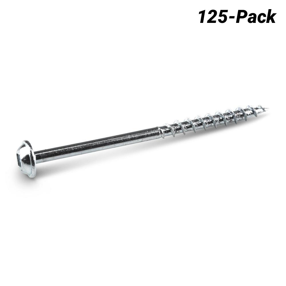 Kreg KR-SMLC250-125 125-Pack 64mm (2-1/2") Coarse Thread Zinc Coated Pocket Screws – image 1