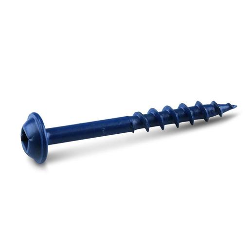 Kreg KR-SMLC150B-100 100-Pack 38mm (1-1/2") Coarse Thread Blue Kote Pocket Screws – image 2