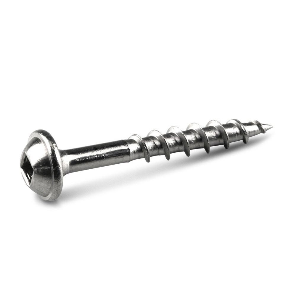 Kreg KR-SMLC125S5-100 100-Pack 32mm (1-1/4") Coarse Thread Stainless Steel Pocket Screws – image 2