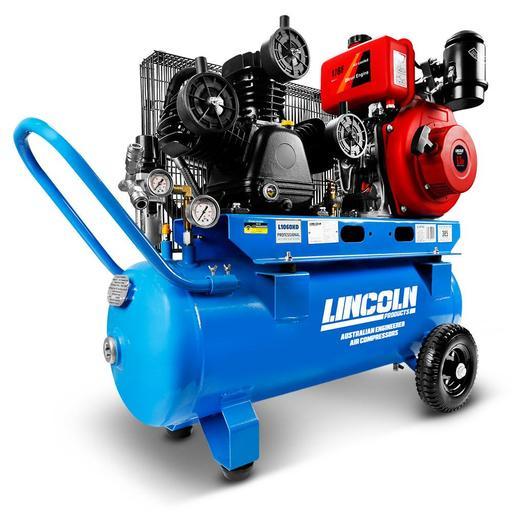 Lincoln L1060KD 60L 6HP Diesel Triple Piston Twin Belt Driven Air