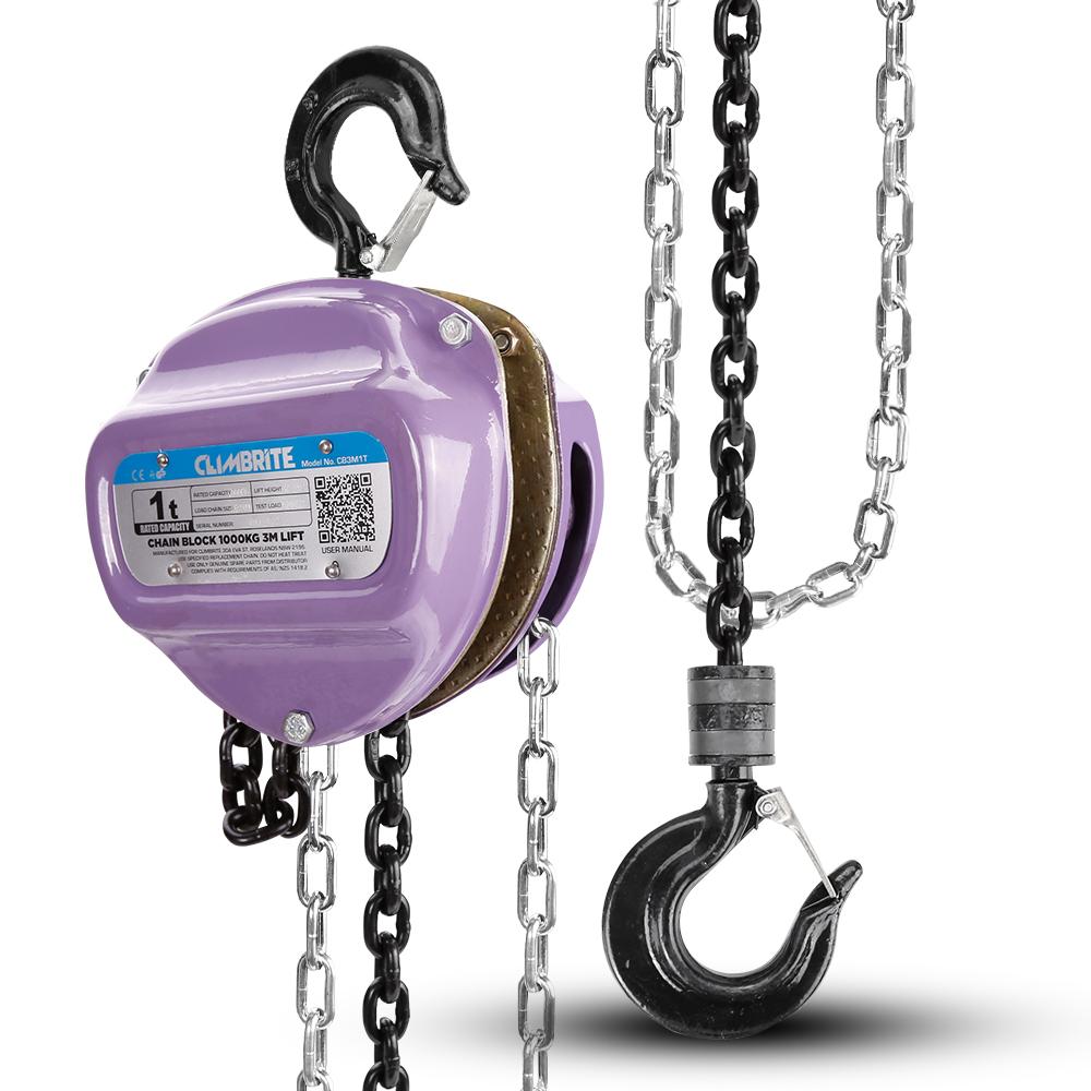 Climbrite CB6M1T 6M 1000Kg Chain Block  – image 2