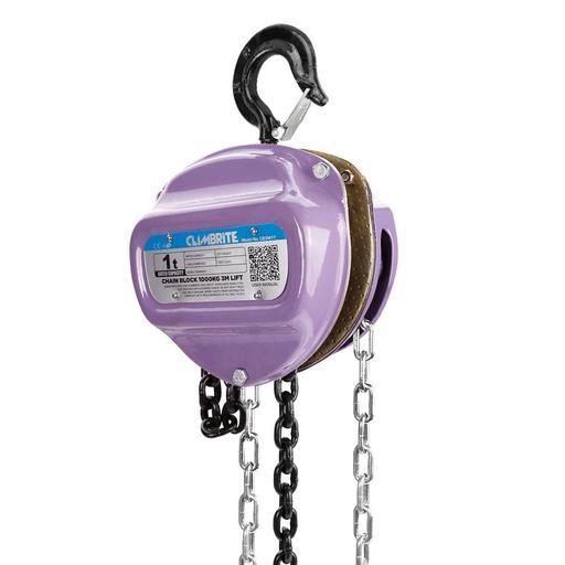 Climbrite CB6M1T 6M 1000Kg Chain Block 