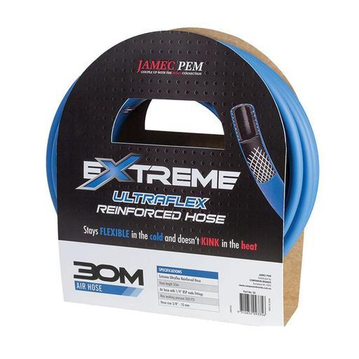 Jamec-Pem 56.3156 30M Extreme Ultraflex Reinforced Air Hose with 1/4" BSPM Fittings