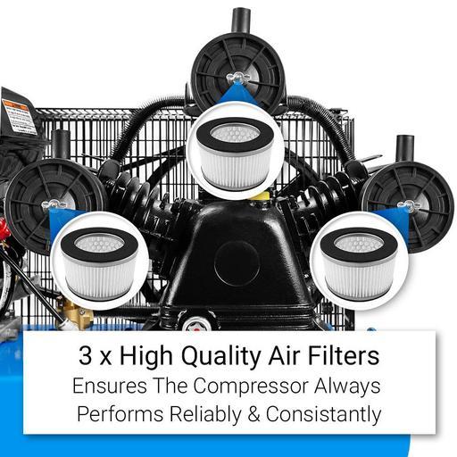 Lincoln L6560HP 60L 5.5HP Honda Powered Triple Piston Twin Belt Driven Air Compressor – image 13