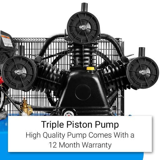 Lincoln L6560HP 60L 5.5HP Honda Powered Triple Piston Twin Belt Driven Air Compressor – image 12