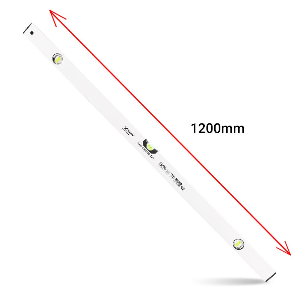 Xtorque XTSL120 1200mm Platinum S60 Series Low Profile Tilers Spirit Level White – image 2