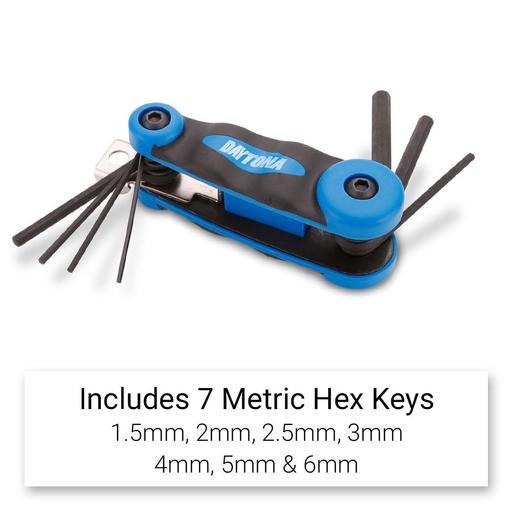 Daytona D7FHXW 7pce Folding Hex Key Metric Wrench Set 1.5mm-6mm – image 7