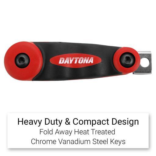 Daytona D9FHXAF 9pce Folding Hex Key Imperial Wrench Set – image 3