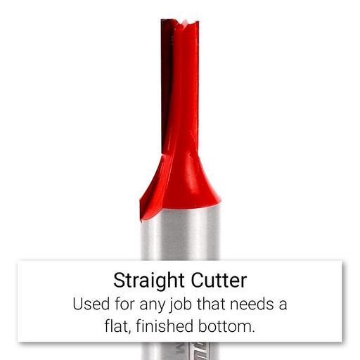 Xtorque XP612 Platinum 6mm Straight Double Flute 1/2" Shank Router Bit – image 3