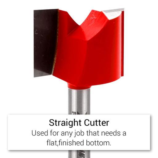 Xtorque XP1944 Platinum 19mm Straight Double Flute 1/4" Shank Router Bit – image 3