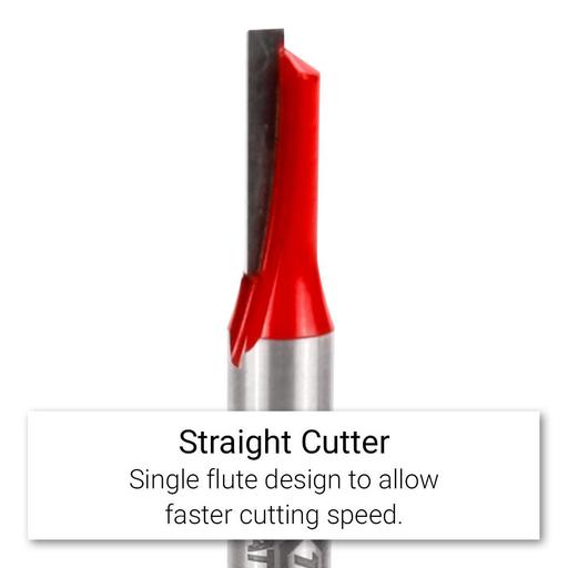 Xtorque XP614 Platinum 6mm Straight Single Flute 1/4" Shank Router Bit – image 3