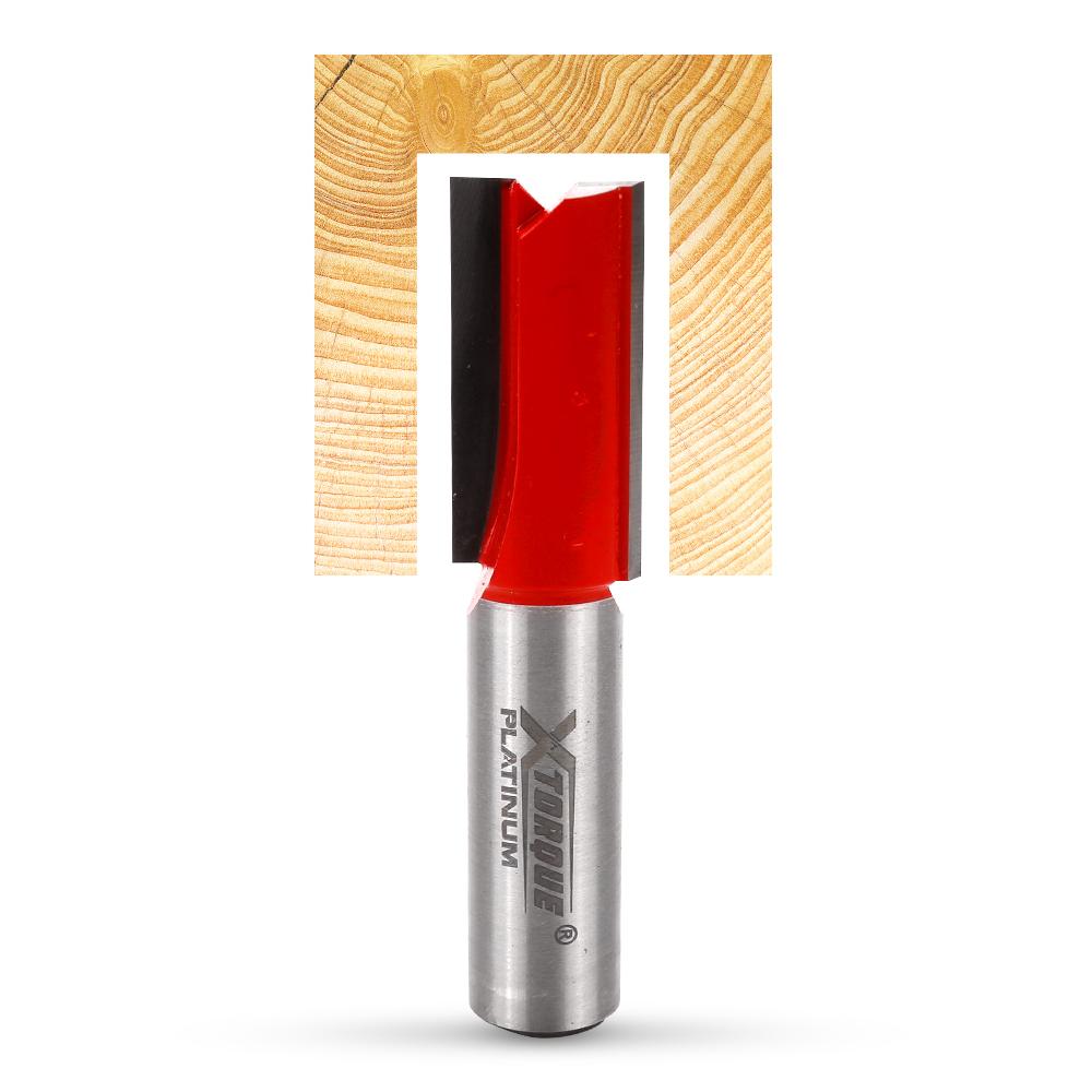 Xtorque XP1612 Platinum 16mm Straight Double Flute 1/2" Shank Router Bit – image 1