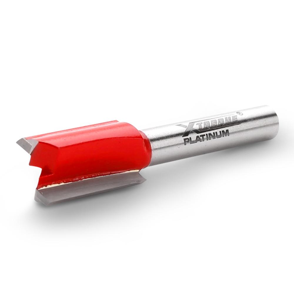 12mm Straight Router Bit Xtorque XP1214 Platinum 12mm Straight Double Flute 1/4