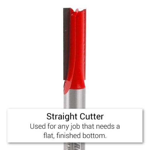 Xtorque XP6414 Platinum 6.4mm Straight Double Flute 1/4" Shank Router Bit – image 3