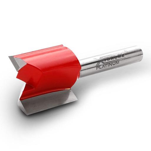 Xtorque XP2014 Platinum 20mm Straight Double Flute 1/4" Shank Router Bit – image 2