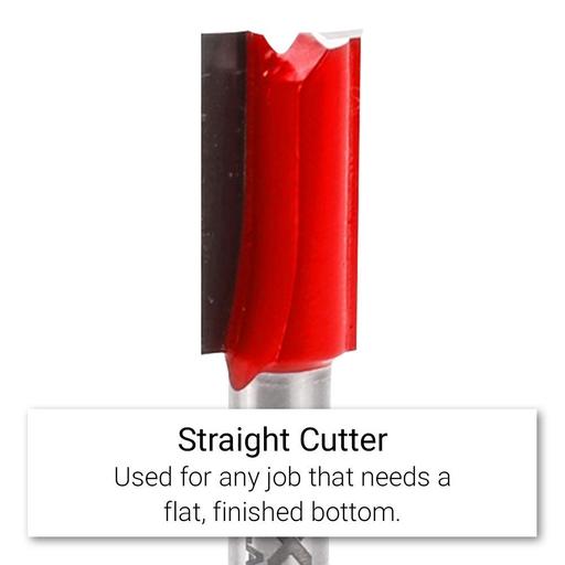 Xtorque XP1114 Platinum 10mm Straight XL Double Flute 1/4" Shank Router Bit – image 3
