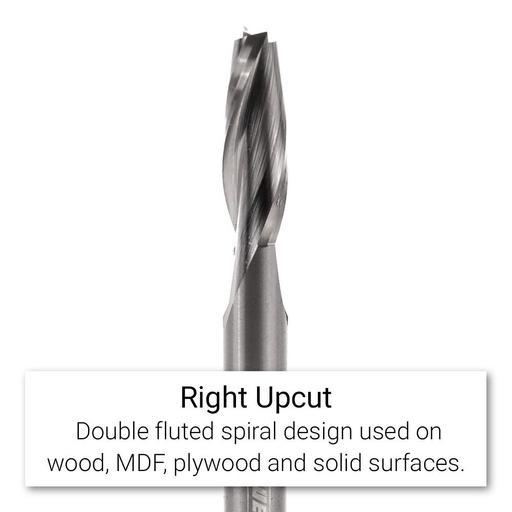 Xtorque XP146S Platinum 6.35mm Spiral Right Hand Upcut 1/4" Shank Router Bit – image 3