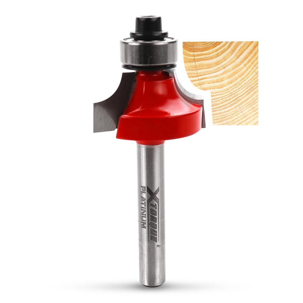 Xtorque XP63RO Platinum 6.3mm Radius Rounding Over 1/4" Shank Router Bit – image 1