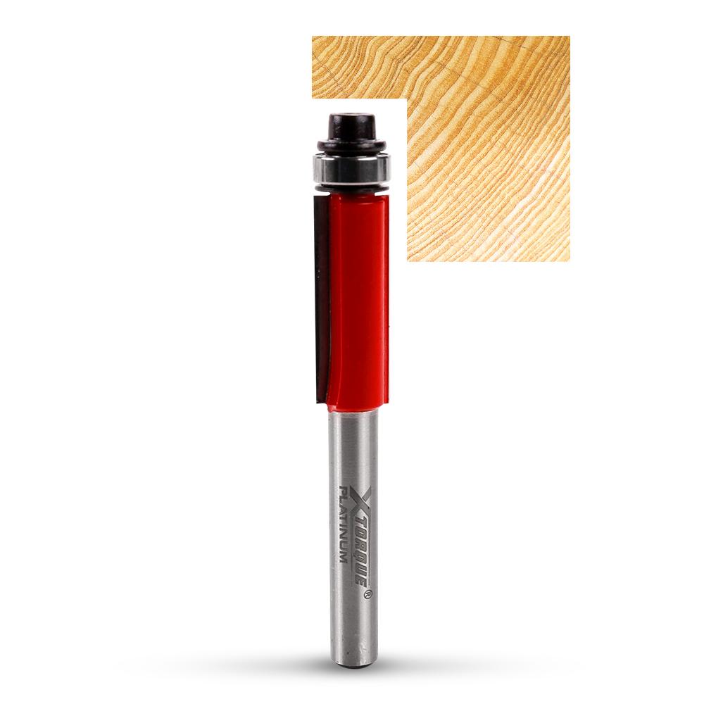 Xtorque XP79ST Platinum 7.9mm Straight Trim Double Flute 1/4" Shank Router Bit – image 1