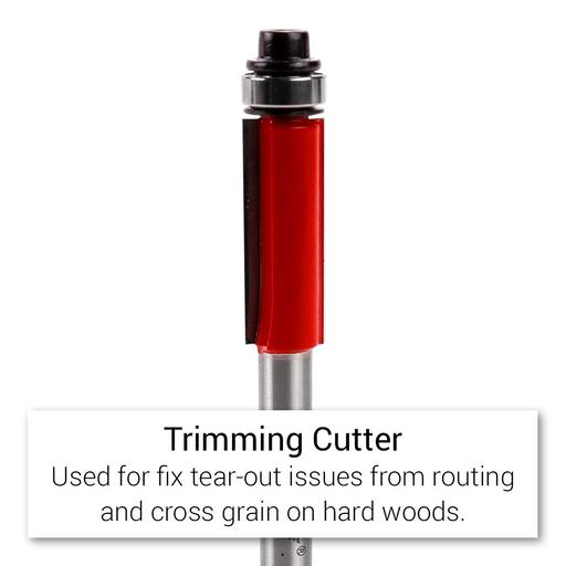 Xtorque XP79ST Platinum 7.9mm Straight Trim Double Flute 1/4" Shank Router Bit – image 3