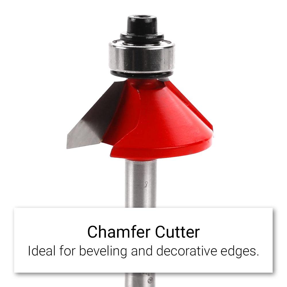 Xtorque XP3016 Platinum 30.16mm Chamfering 1/4" Shank Router Bit – image 3