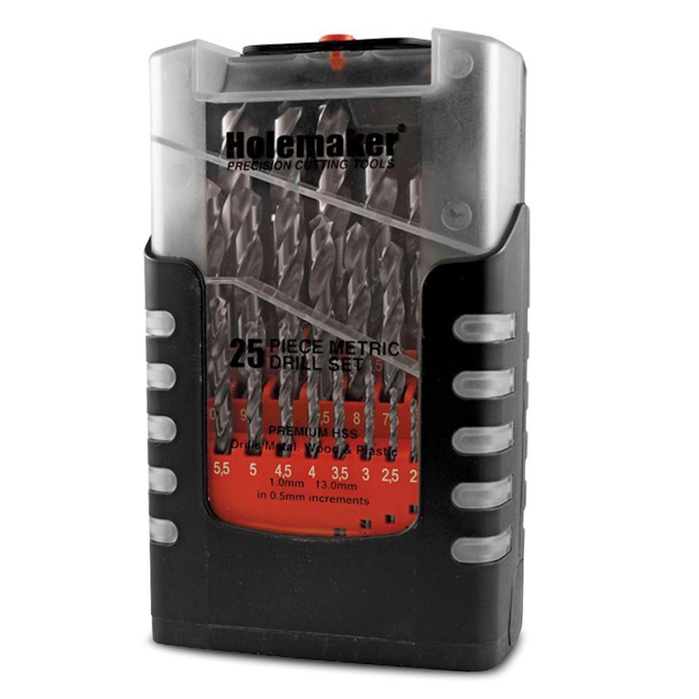 Holemaker UN308-020 25pce 1-13mm HSS Drill Bit Set – image 1