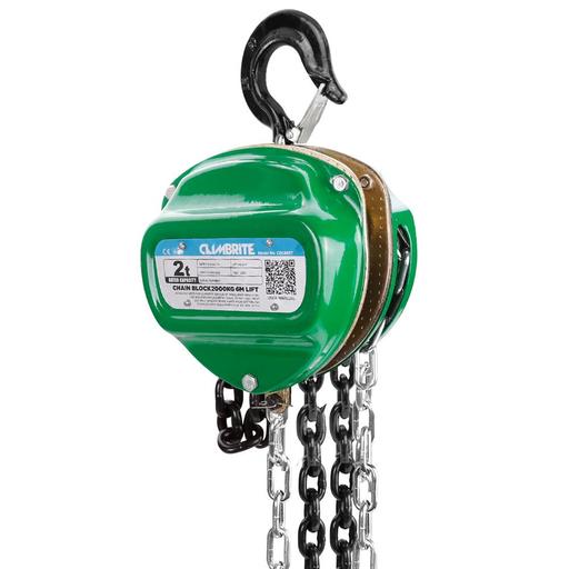 Climbrite CB6M2T 6M 2000kg Chain Block