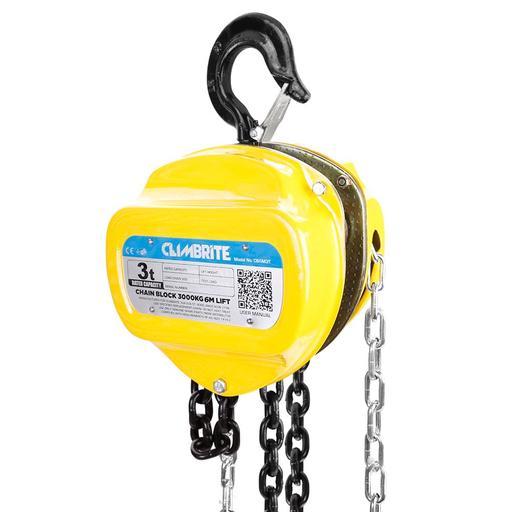 Climbrite CB6M3T 6M 3000Kg Chain Block