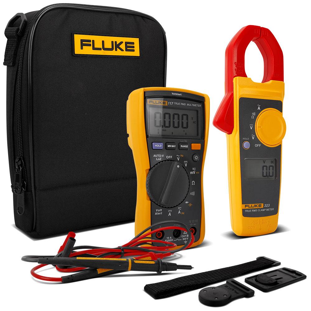 Fluke 117/323 Electricians Combo Kit, Digital Multimeter and Clamp Meter