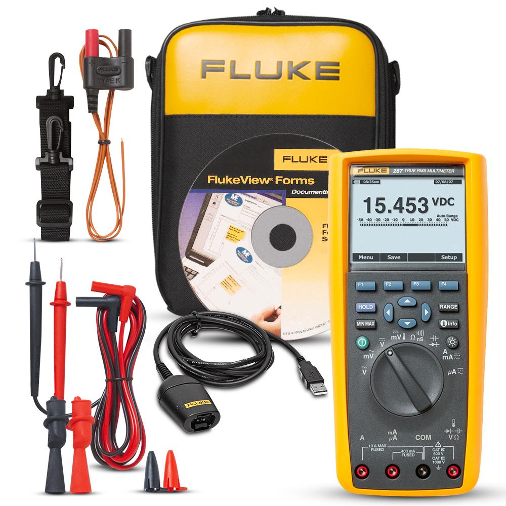 Fluke FLUKE-287/FVF (3340186) FlukeView Forms Electronics Logging Digital Multimeter Kit