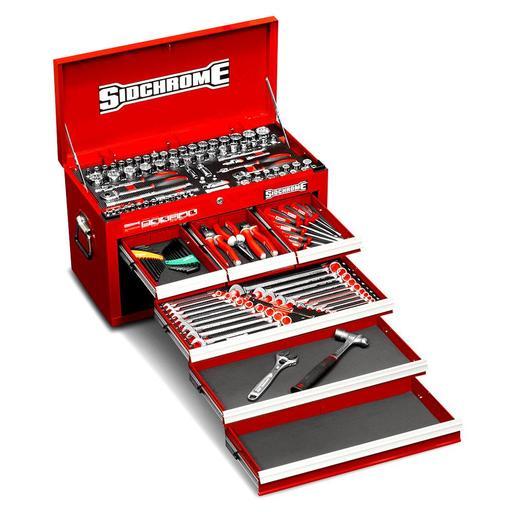 Sidchrome SCMT10157 139pce Metric & AF 6 Drawer Tool Chest Kit