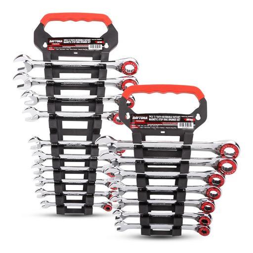 Daytona DMIRM17 17pce Premium Metric Imperial Reversible Ratchet With Magnetic Stop Ring Combination Spanner Set