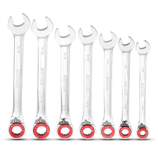 Daytona DMIRM17 17pce Premium Metric Imperial Reversible Ratchet With Magnetic Stop Ring Combination Spanner Set – image 3