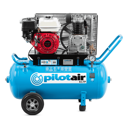 Pilot Air K17P 100L Petrol Air Compressor Powered by Honda GX160 Engine