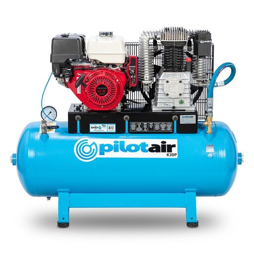Pilot Air K30P 200L Petrol Air Compressor Powered by Honda GX390ES Engine