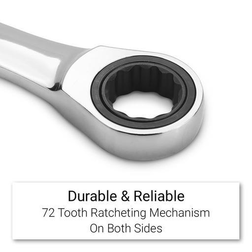 Daytona DMIRR17 17pce Premium 72-Tooth Metric Imperial Reversible Ratchet Combination Spanner Set – image 6