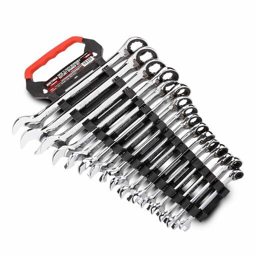 Daytona D16RRSM 16pce Premium 72-Tooth Metric Reversible Ratchet Combination Spanner Set