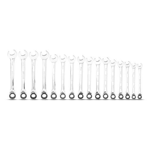 Daytona D16RRSM 16pce Premium 72-Tooth Metric Reversible Ratchet Combination Spanner Set – image 4