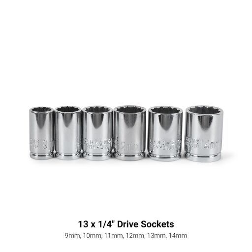 Daytona D1454P 54pce 1/4" Drive Metric 4-14mm Socket Set – image 9