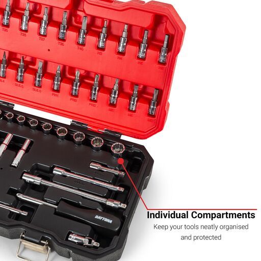 Daytona D1454P 54pce 1/4" Drive Metric 4-14mm Socket Set – image 3
