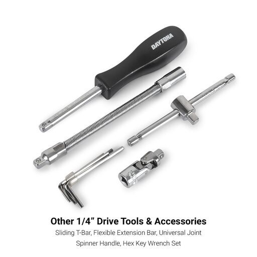 Daytona D1454P 54pce 1/4" Drive Metric 4-14mm Socket Set – image 6