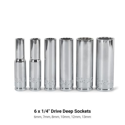 Daytona D1454P 54pce 1/4" Drive Metric 4-14mm Socket Set – image 10