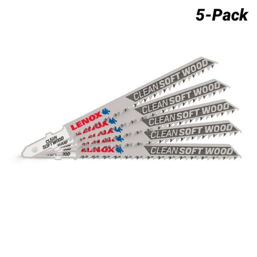 Lenox 1990965 5-pack 101.6mm x 7.9mm x 1.5mm 10TPI Clean Cutting Jig Saw Blade – image 2